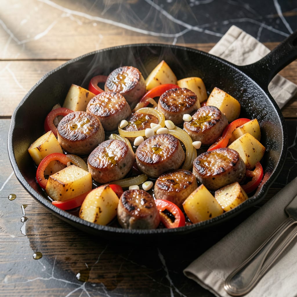 Complete Eckrich Smoked Sausage Recipe: Savory One Skillet Meal overview image