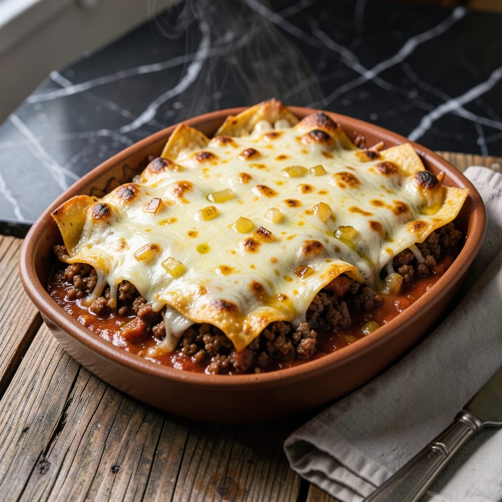 Enchilada Pie Recipe Beef: Layered Tex-Mex Flavor in One Pan