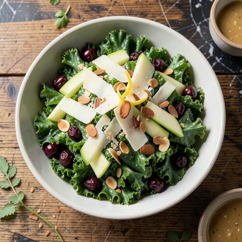 Copy Cat Recipe for Chick Fil A Kale Salad: Crunchy Greens With Parmesan Dressing