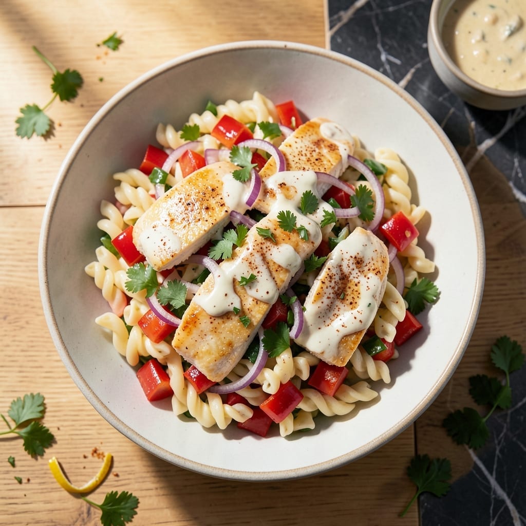 Pasta Salad Recipe With Mayo and Chicken: Protein-Packed Picnic Classic