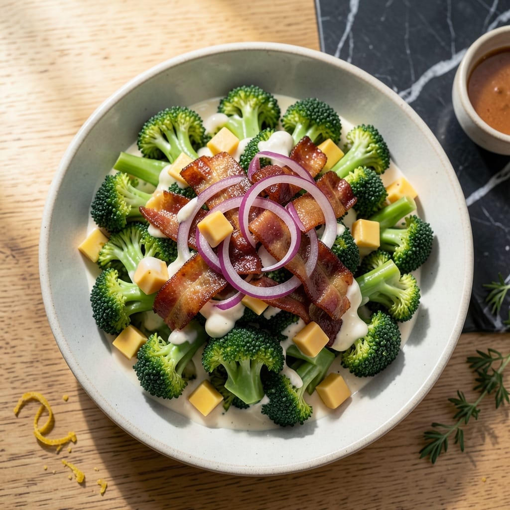 Broccoli Salad Recipe No Raisins: Crunchy Veggies With Creamy Tang