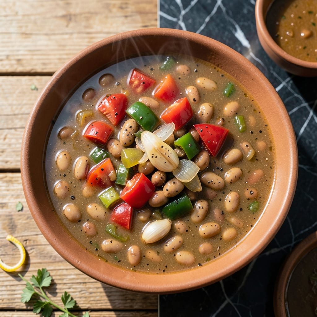 El Chaparral Bean Soup Recipe: Smoky Southwest Flavor in a Bowl example with annotations