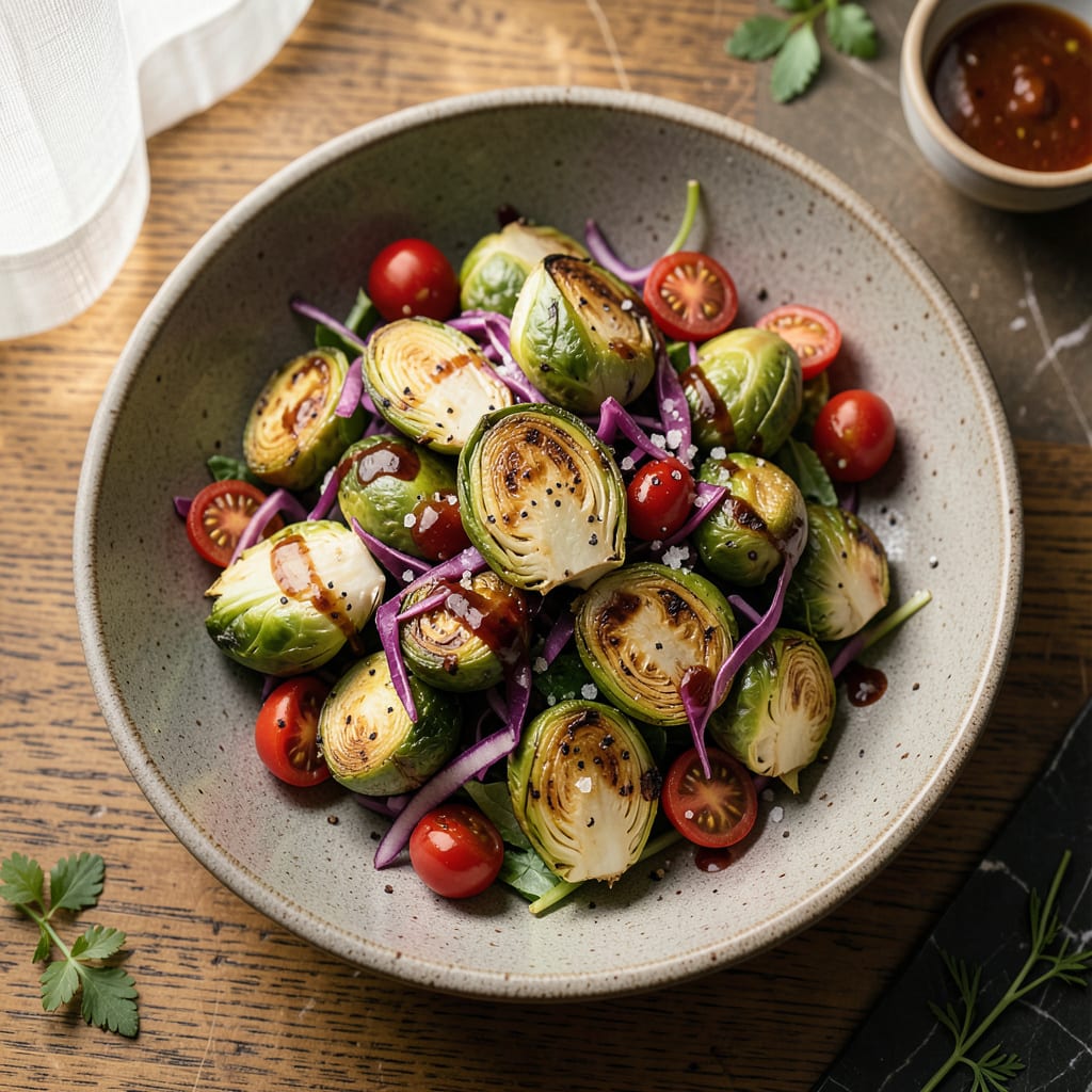 Emmy Squared Brussels Sprout Salad Recipe: Crispy, Tangy, Crowd-Pleasing Bowl