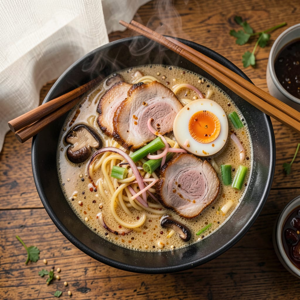 Visual representation of esther choi ramen recipe