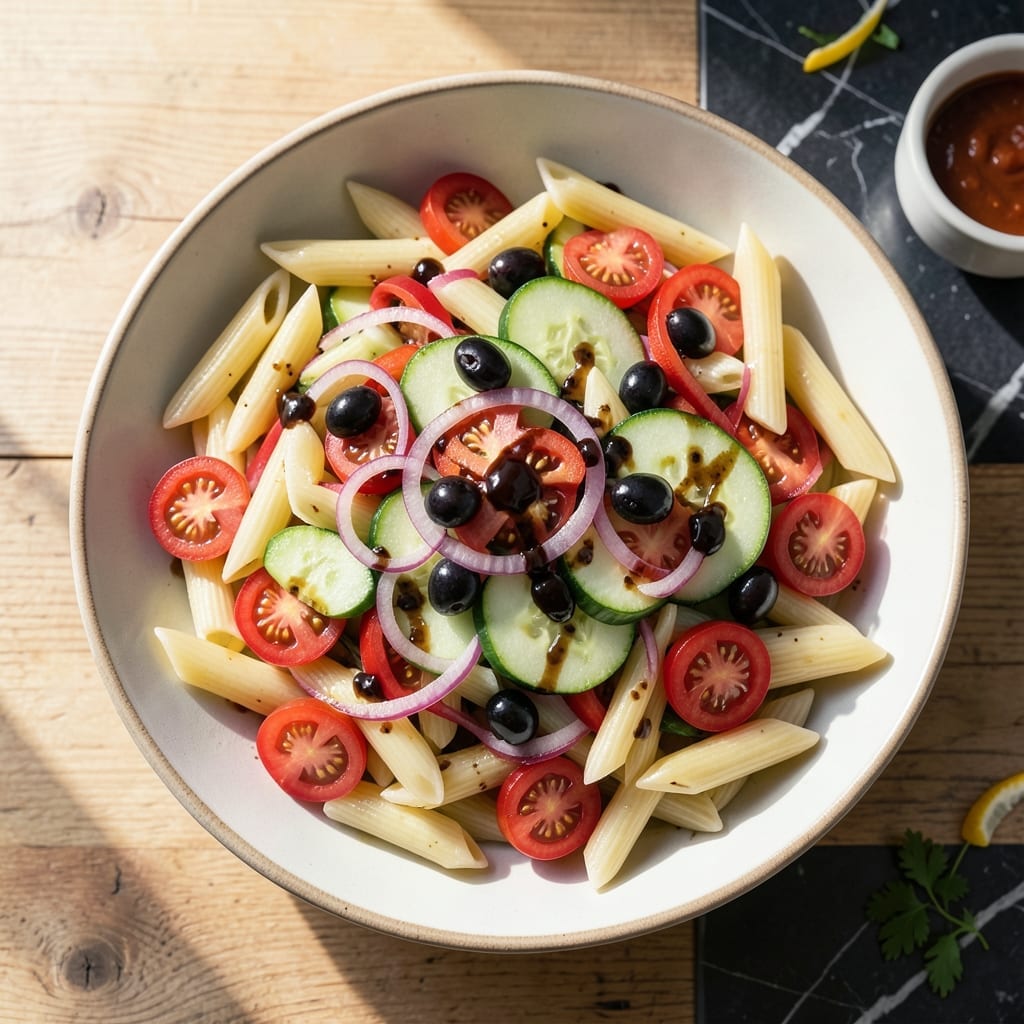 Pasta Salad Recipe With Balsamic Vinegar: Zesty Italian Garden Medley