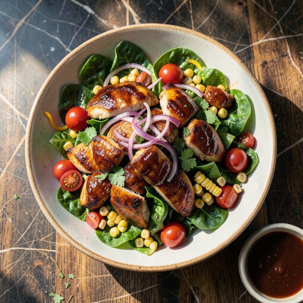 Recipe For Barbecue Chicken Salad: Smoky Sweetness With Crisp Greens Recipe For Barbecue Chicken Salad: Smoky Sweetness With Crisp Greens