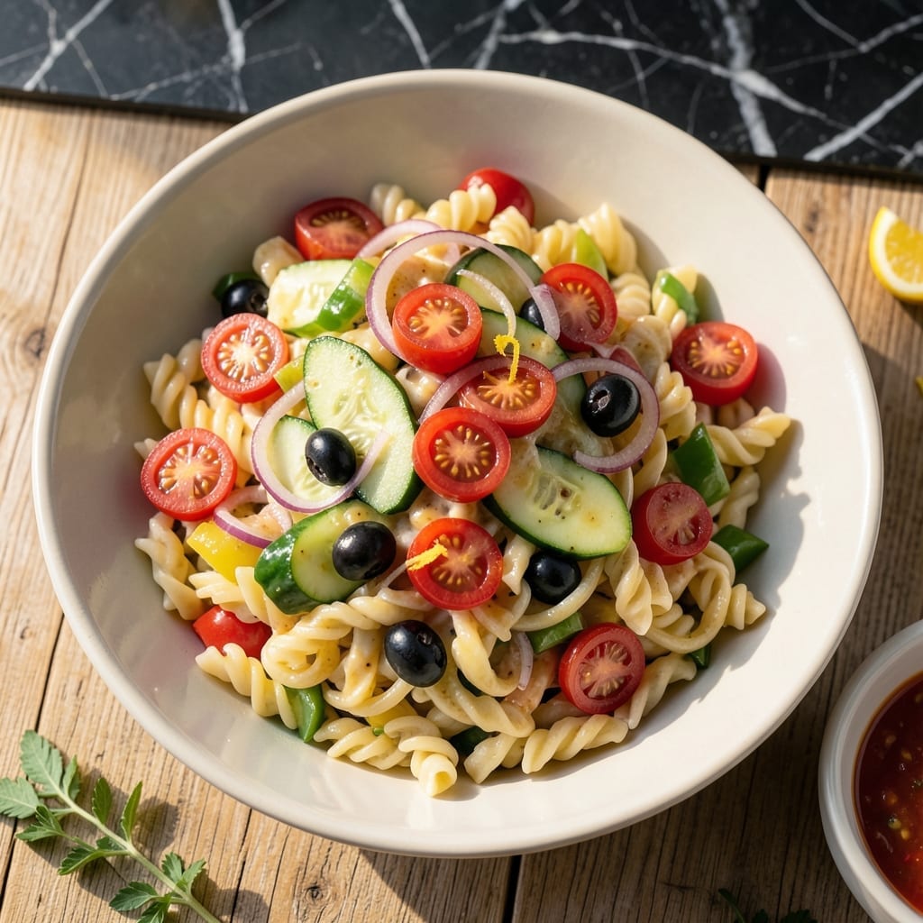 Classic Pasta Salad Recipe With Italian Dressing: Chilled Garden Freshness in Every Bite