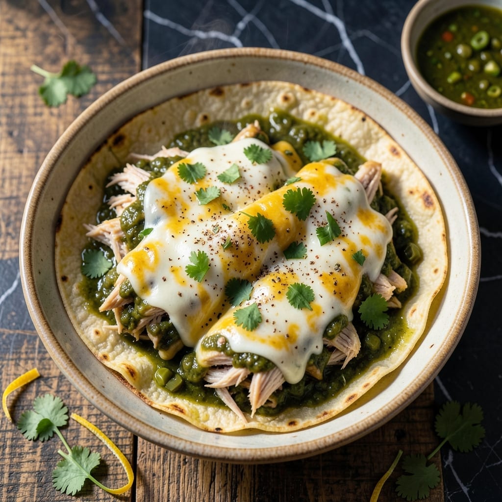 Green Chicken Enchilada Recipe With Cream Cheese: Zesty Layers of Cheesy Comfort