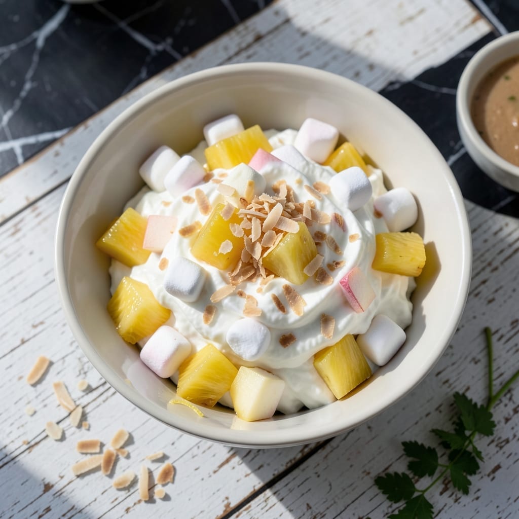 Ambrosia Salad Recipe with Apples: Retro Creamy Sweetness with Orchard Freshness Ambrosia Salad Recipe with Apples: Retro Creamy Sweetness with Orchard Freshness