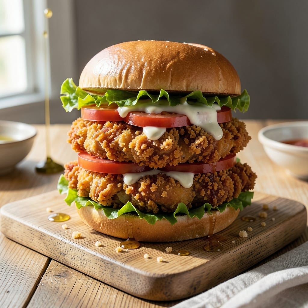 Fried Chicken Sandwich Recipe With Panko Bread Crumbs: Extra Crunchy Bite Every Time