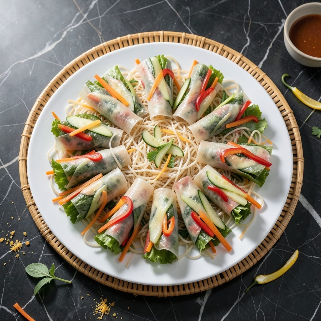 Recipe for Salad Rolls With Rice Paper: Fresh Crunch in Every Bite