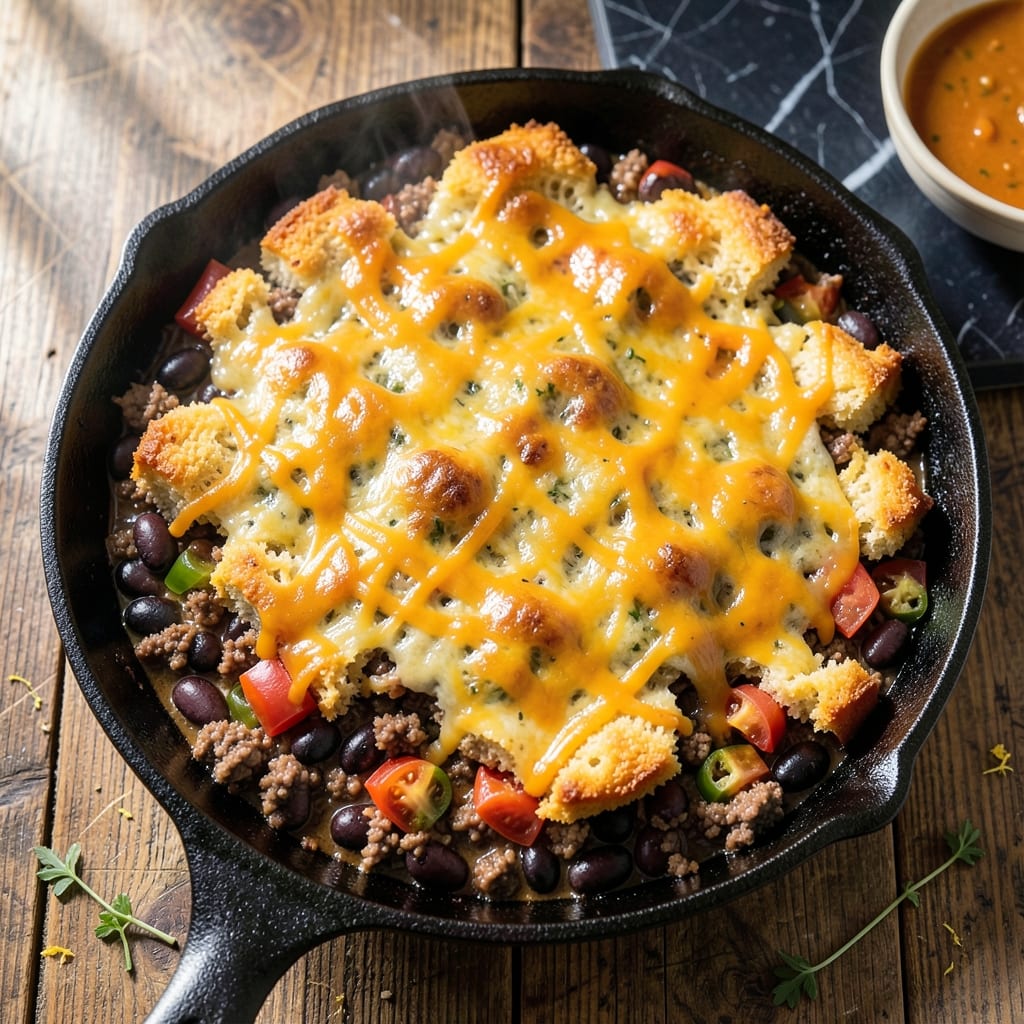 Mexican Cornbread Casserole Recipe With Jiffy Mix: Cheesy Southwest Layers in One Pan