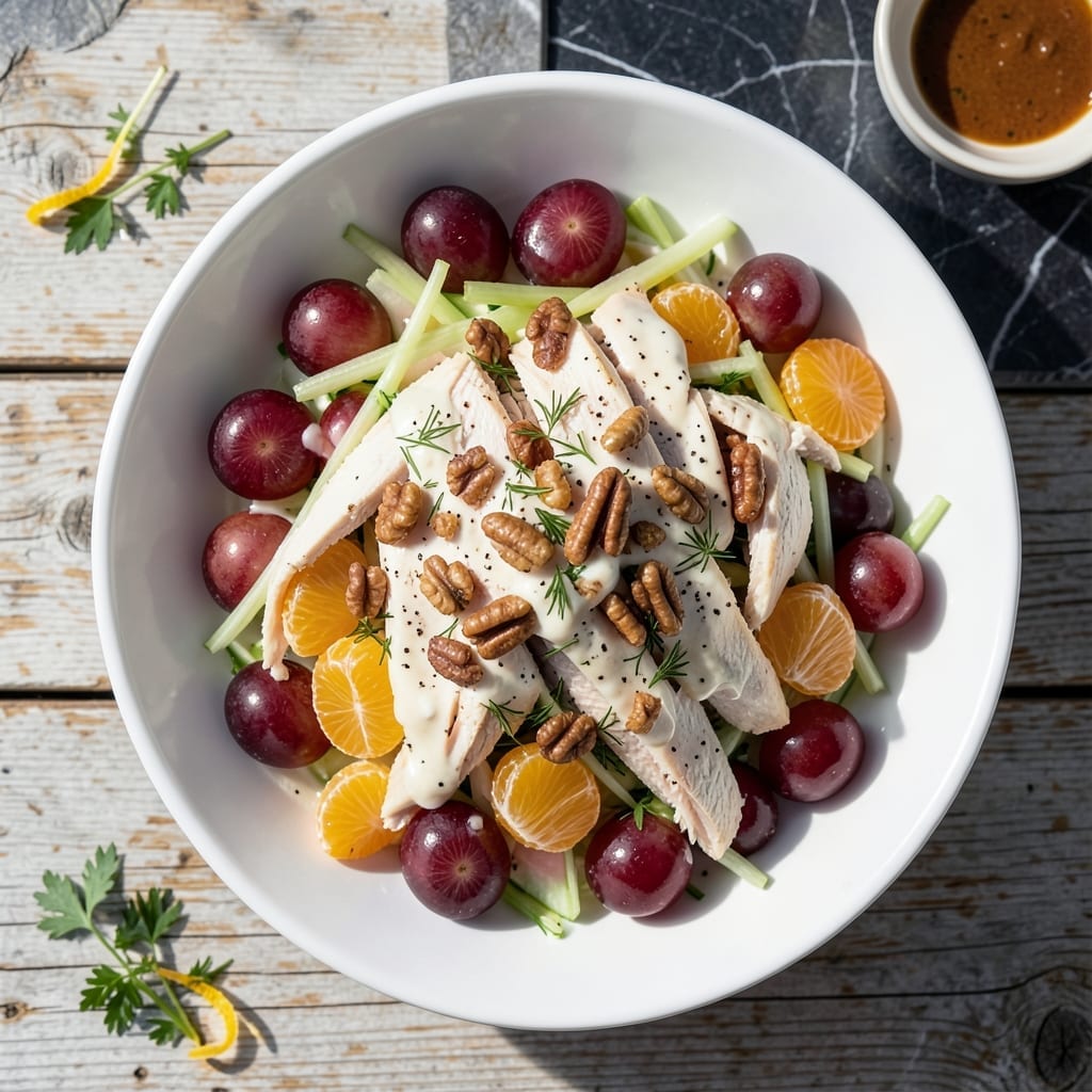 Chicken Salad Recipe With Grapes and Mandarin Oranges: Sweet and Tangy Lunch Delight