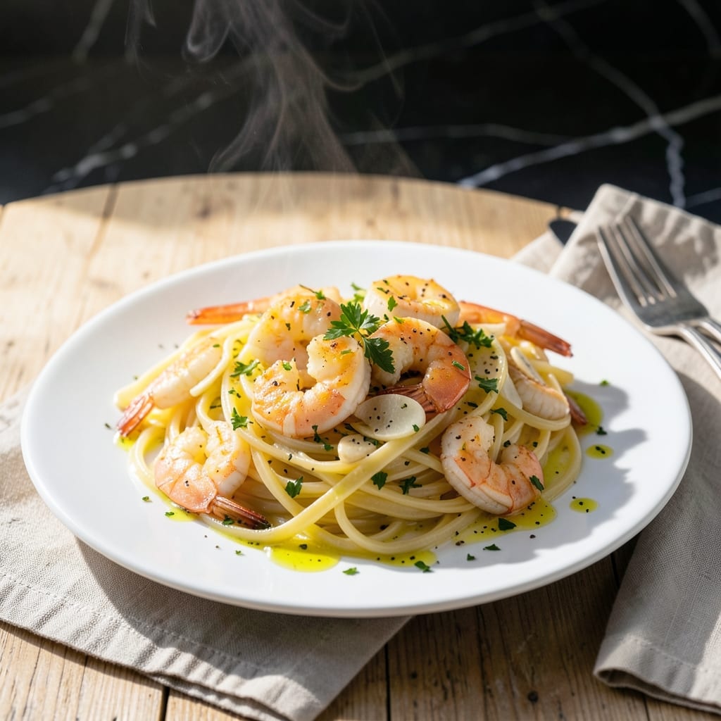 Lemon Shrimp Pasta Recipe With White Wine: Zesty Garlic Infusion in 25 Minutes