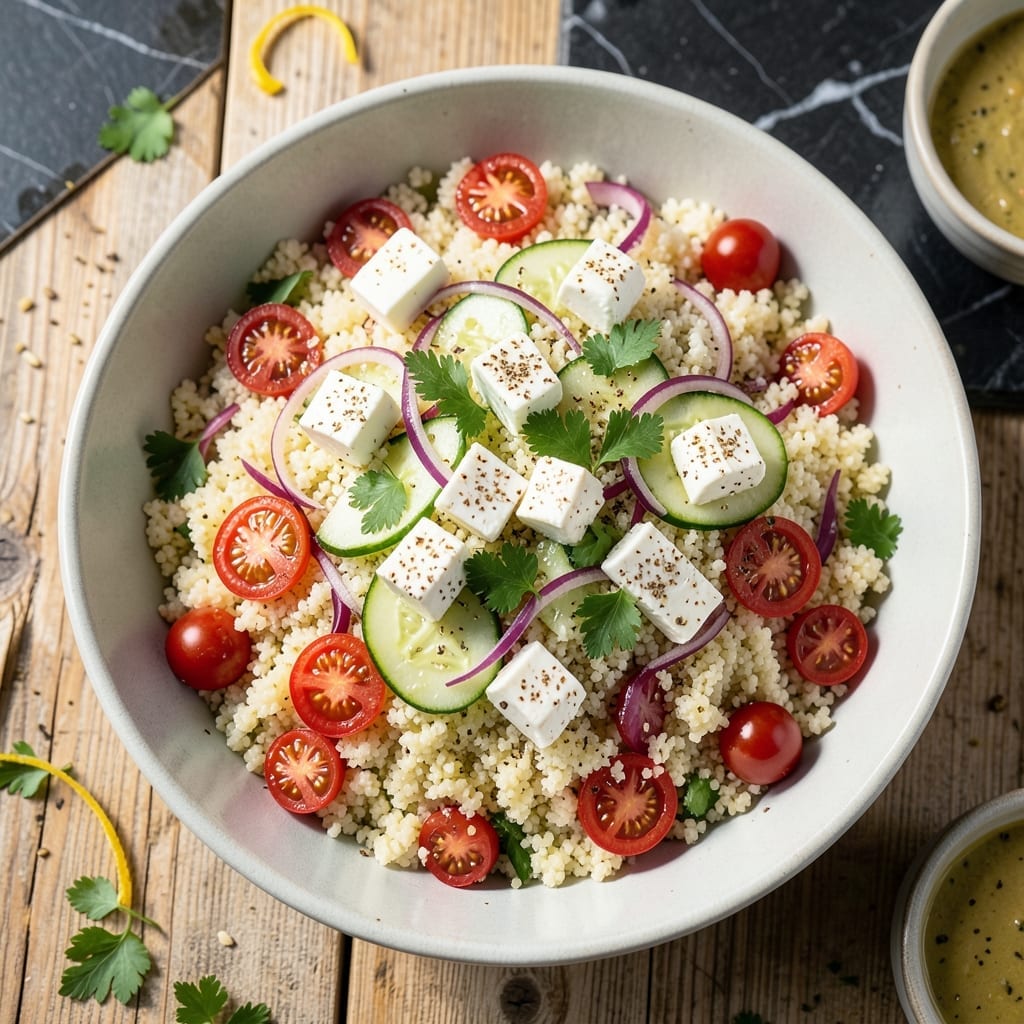 Couscous Salad Recipe With Feta Cheese: Lemon-Herb Brightness in 15 Minutes