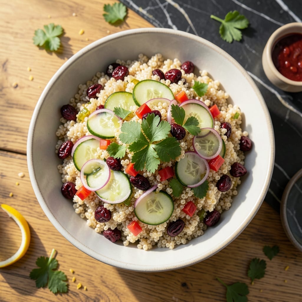 Recipe for Quinoa Salad With Dried Cranberries: Nutty Sweetness and Herb-Infused Freshness