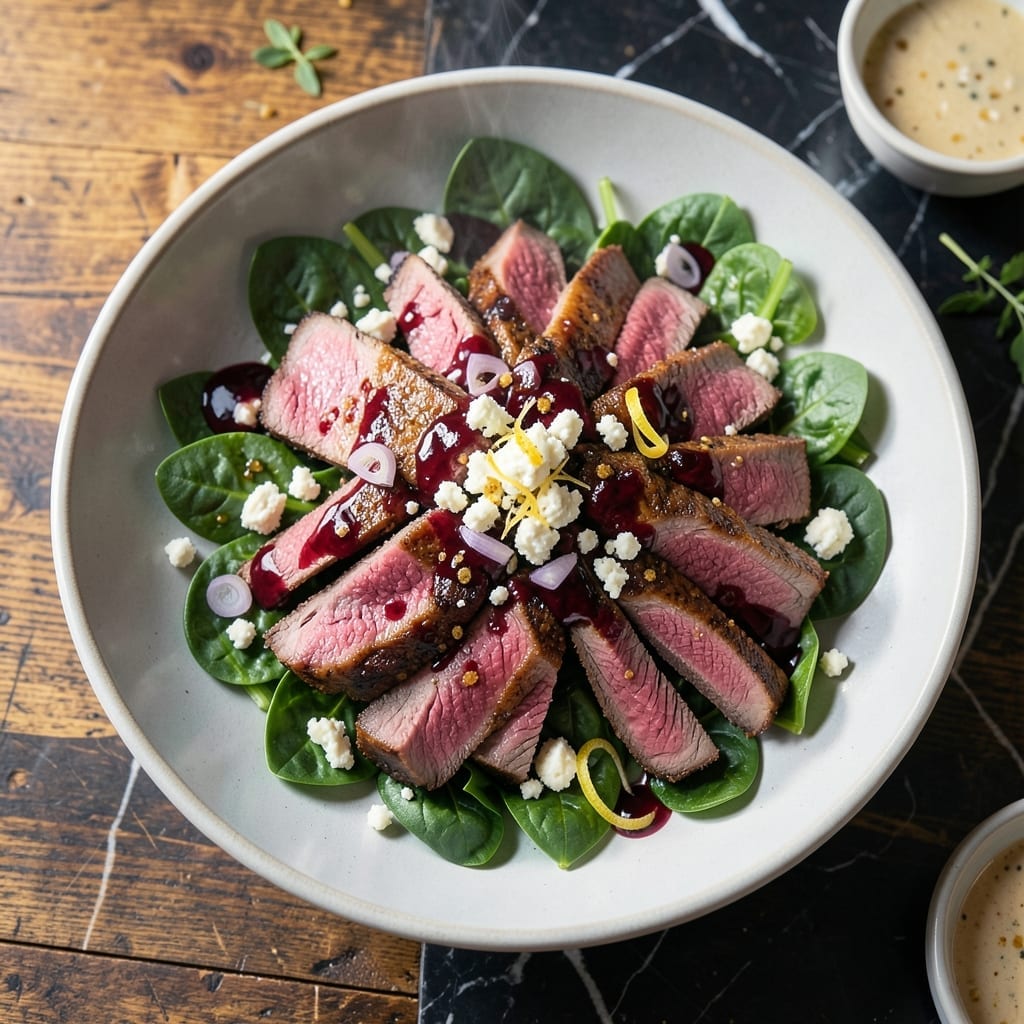 House of Prime Rib Salad Recipe San Francisco: Iconic Spinach Topped With Prime Rib and Blue Cheese