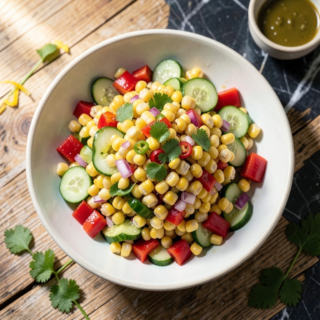 Corn Salad Recipe No Cheese: Fresh Crunch With Zesty Lime Dressing Corn Salad Recipe No Cheese: Fresh Crunch With Zesty Lime Dressing