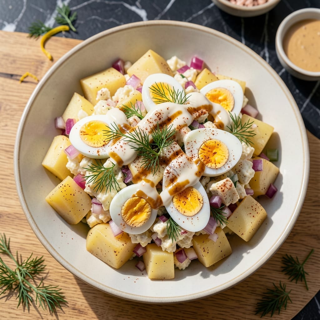 Potato Salad Recipe No Celery: Creamy Dill and Egg Enriched Side