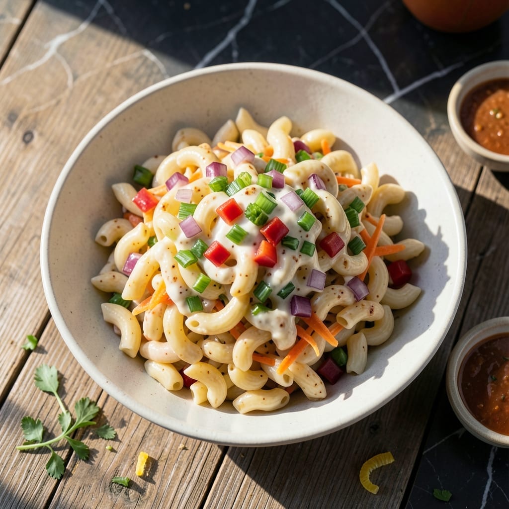 Macaroni Salad Recipe With Mayo and Vinegar: Bright Creamy Crunch for Summer