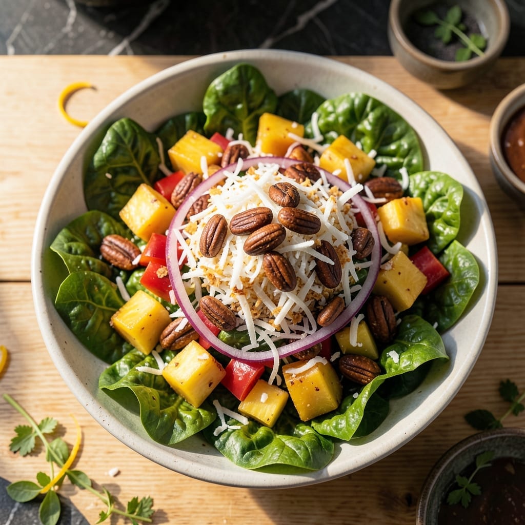 Hawaiian Salad Recipe With Coconut: Tropical Crunch in Every Bite