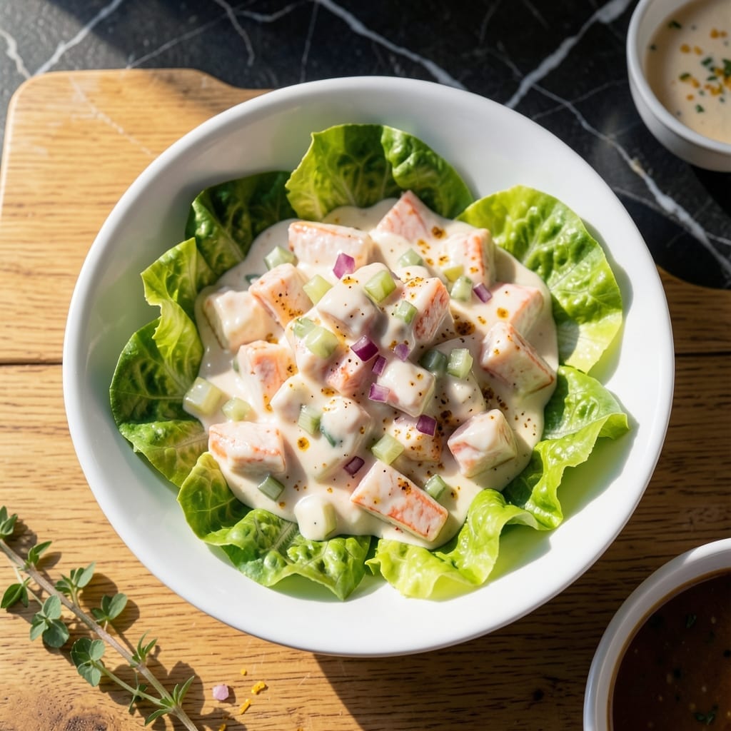 Crab Salad Recipe With Lettuce: Briny Sweetness Meets Leafy Crisp Crab Salad Recipe With Lettuce: Briny Sweetness Meets Leafy Crisp