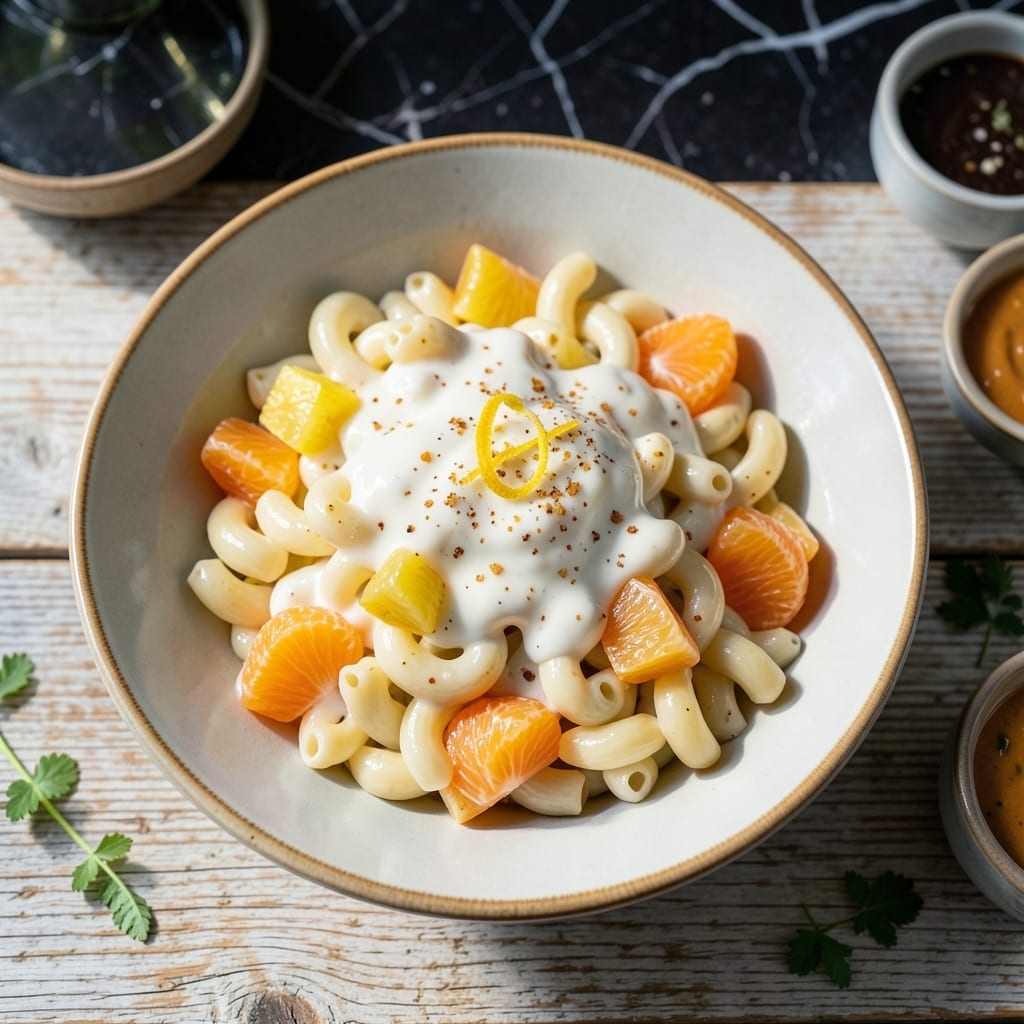 Fruit Macaroni Salad Recipe Lady's Choice: Tropical Creaminess with Marshmallow Surprise