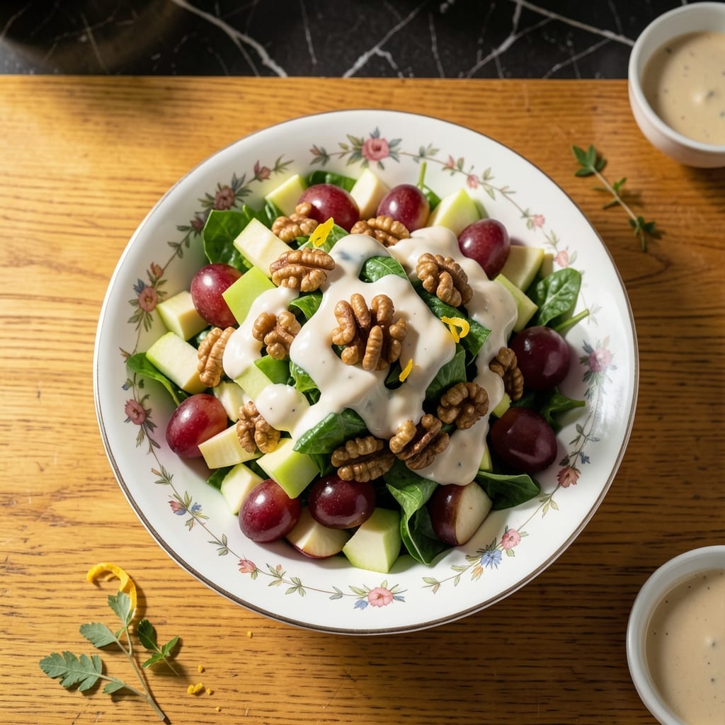 Original Waldorf Salad Recipe With Walnuts: Timeless Creamy Crunch Revived