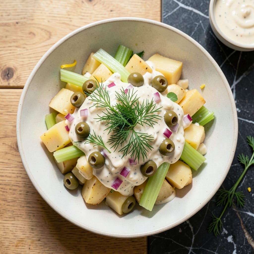 Potato Salad Recipe With Green Olives: Briny Mediterranean Twist