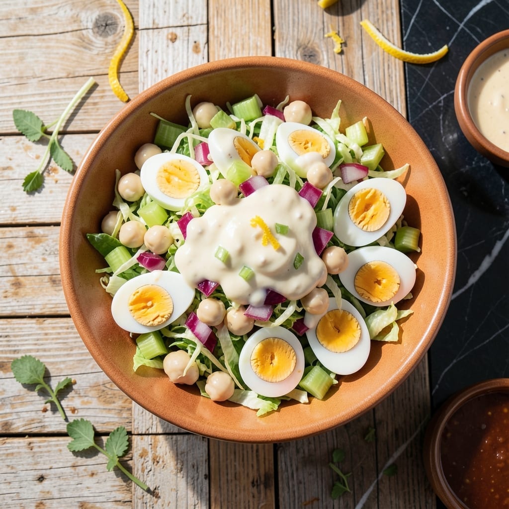 Recipe for 5 Cup Salad: No-Cook Layered Freshness