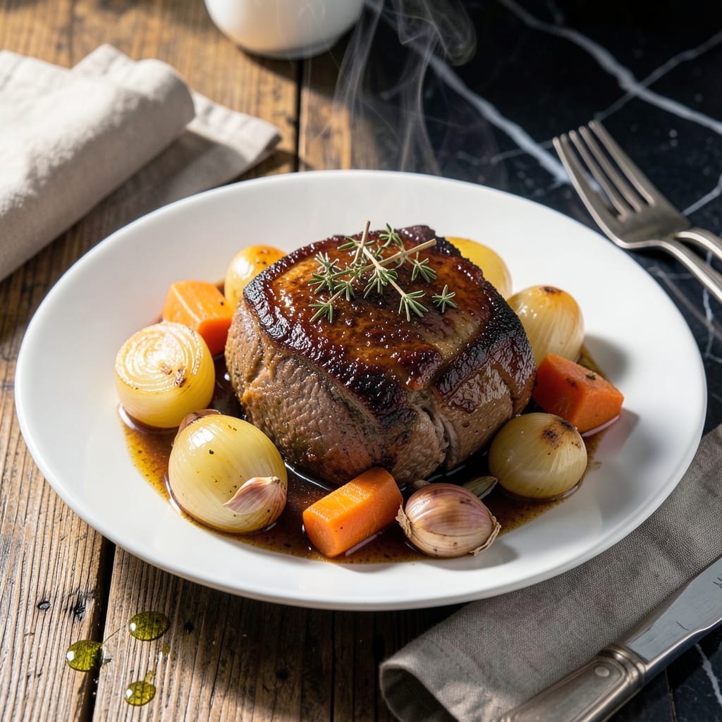 New York Roast Recipe Slow Cooker: Melt-In-Your-Mouth With Garlic And Herbs