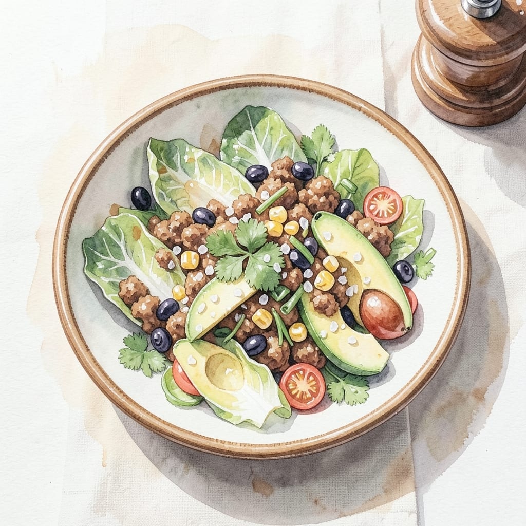 Fiesta Salad Recipe With Ground Beef: Tex-Mex Flavors in a Bowl