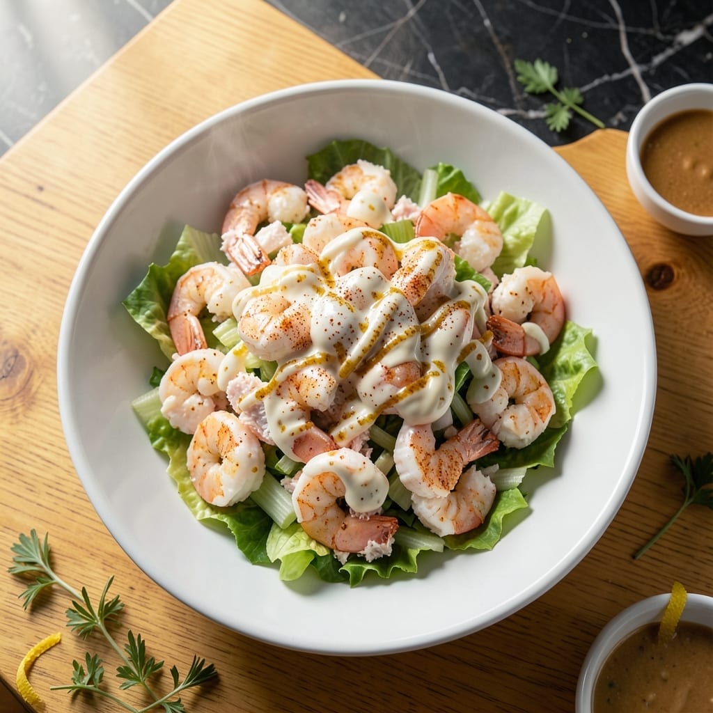 Seafood Salad Recipe With Crabmeat and Shrimp: Briny Sweetness With Creamy Dressing Seafood Salad Recipe With Crabmeat and Shrimp: Briny Sweetness With Creamy Dressing