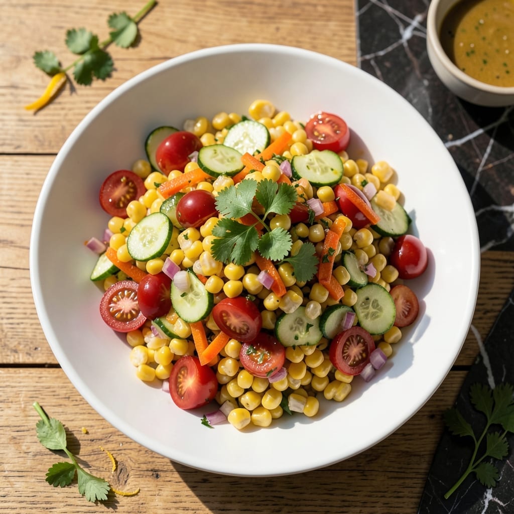 Corn Salad Recipe: Sweet Kernel Crunch with Herb Dressing