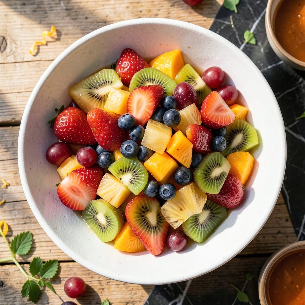 Fruit Salad Recipe Video: Vibrant Medley With Citrus-Kissed Freshness