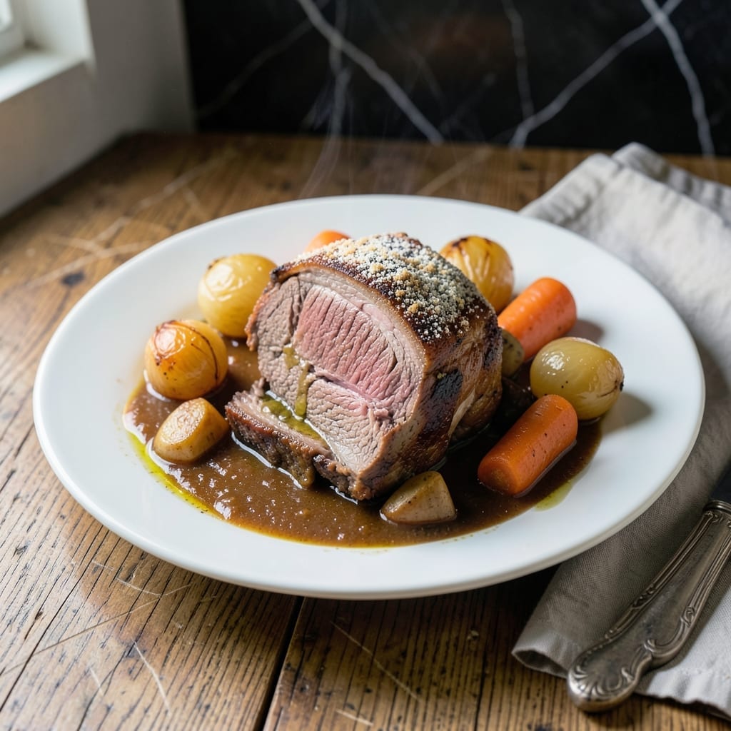 Recipe For Pot Roast: Slow-Braised Beef With Root Vegetables