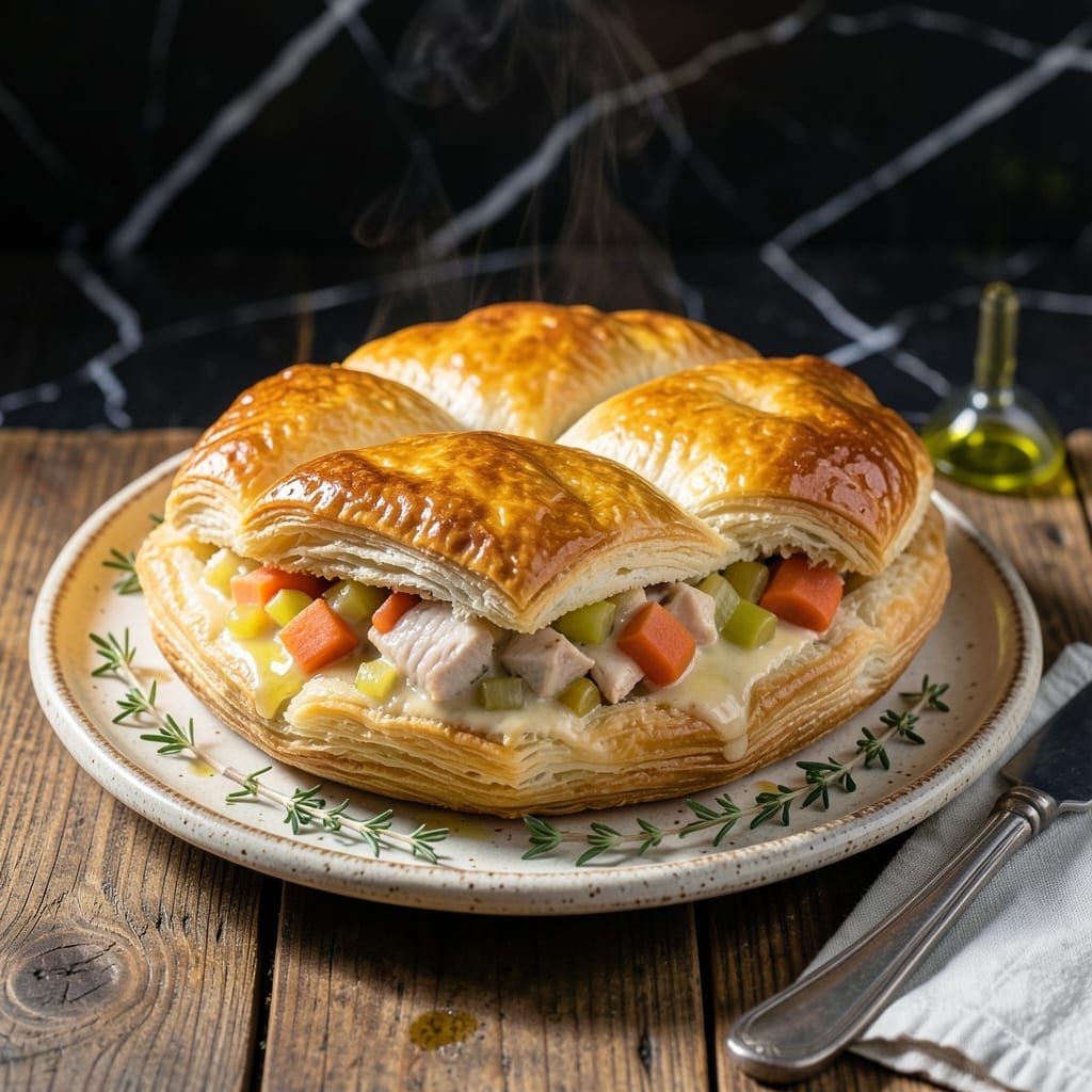 Mini Chicken Pot Pie Recipe With Puff Pastry: Individual-Sized Savory Hand Pies
