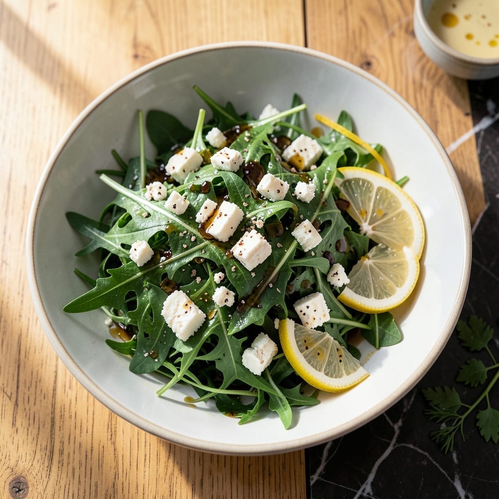 Arugula Salad Recipe With Feta: Peppery Greens Meet Creamy Tang