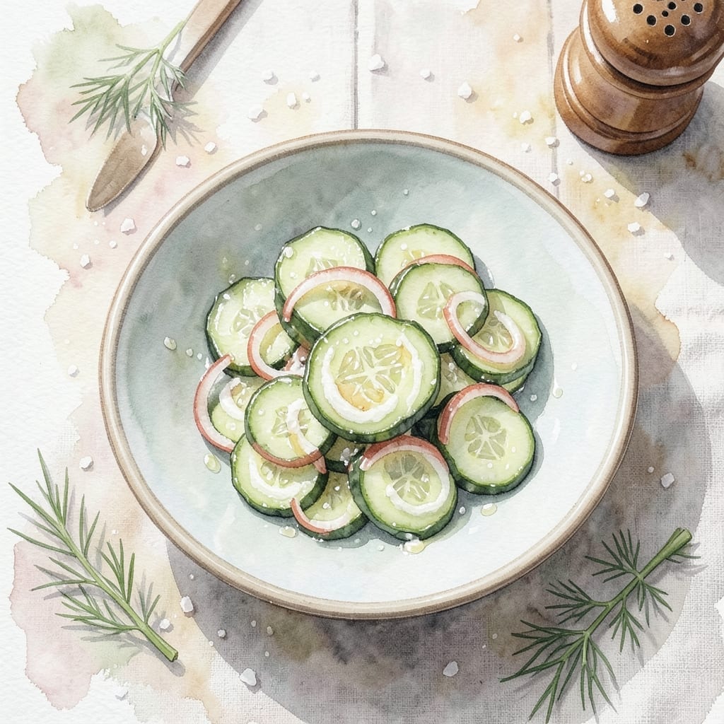 Cucumber Salad Recipe Sour Cream Vinegar: Cool Crunch With Tangy Dressing