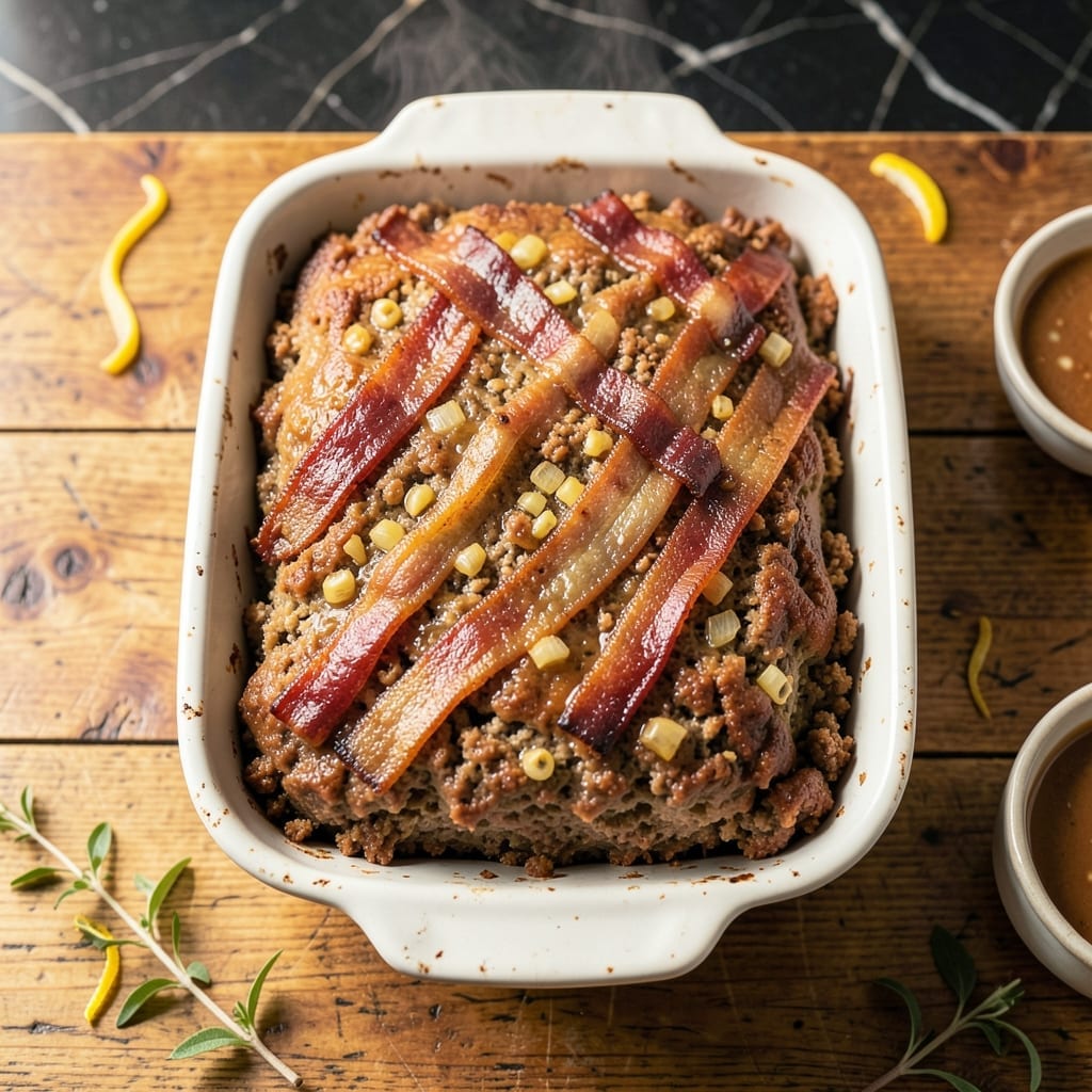 Paula Deen's Meatloaf Recipe With Bacon: Smoky Glaze and Moist Centers