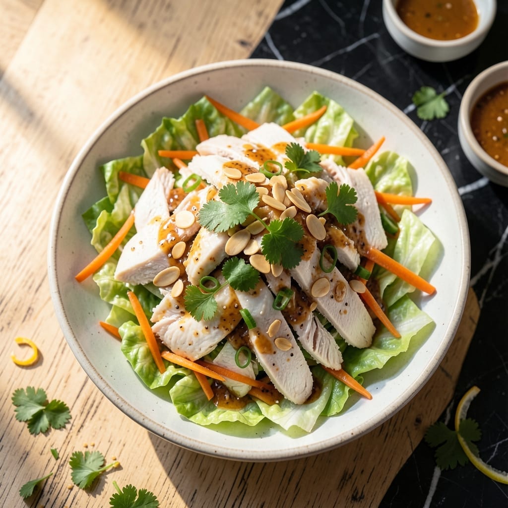 Wolfgang Puck Chinese Chicken Salad Recipe: Asian-Inspired Crunch With Sesame Dressing Wolfgang Puck Chinese Chicken Salad Recipe: Asian-Inspired Crunch With Sesame Dressing
