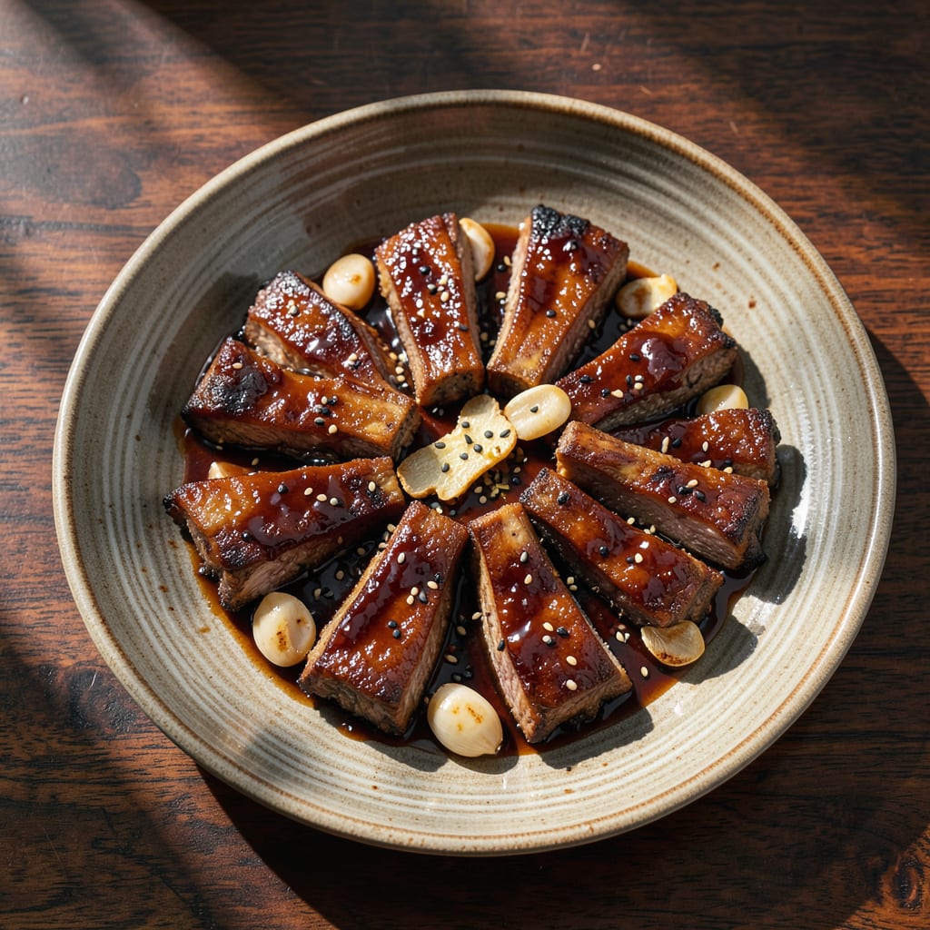 Flanken Recipe Oven: Fall Off the Bone Korean Style Beef Ribs example with annotations