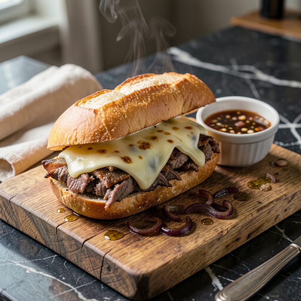 Visual representation of French Dip Sandwich Recipe: Au Jus Soaked Perfection at Home