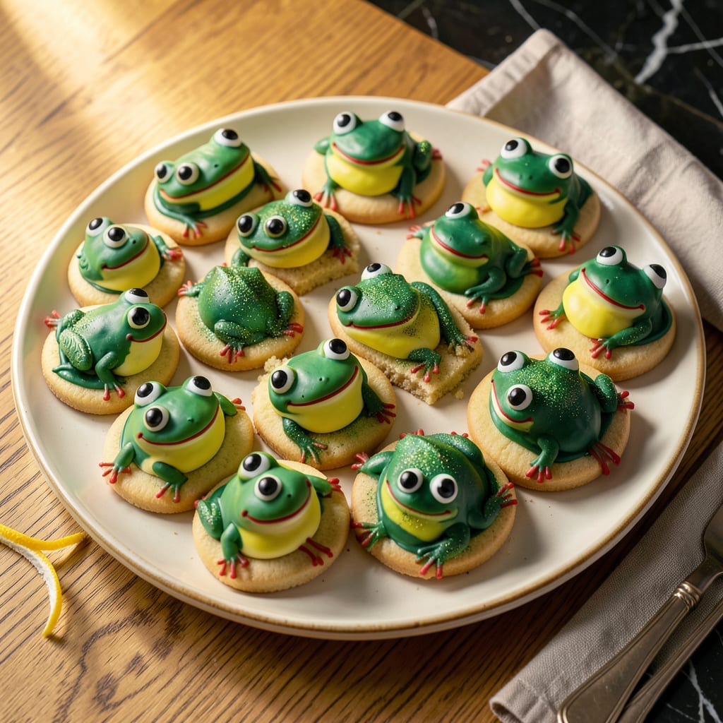 Visual representation of frog cookies recipe