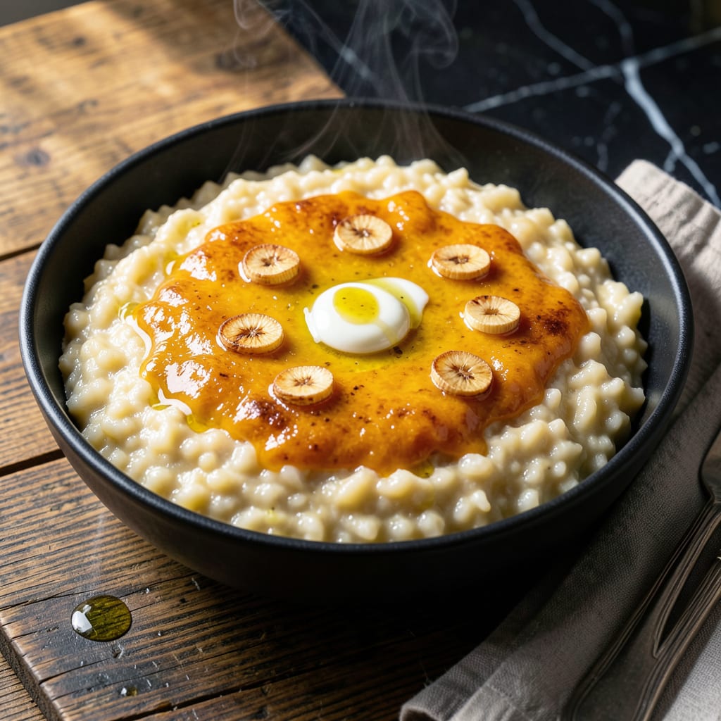 Garlic Cheese Grits Recipe: Southern Style Creamy Comfort illustration with key details