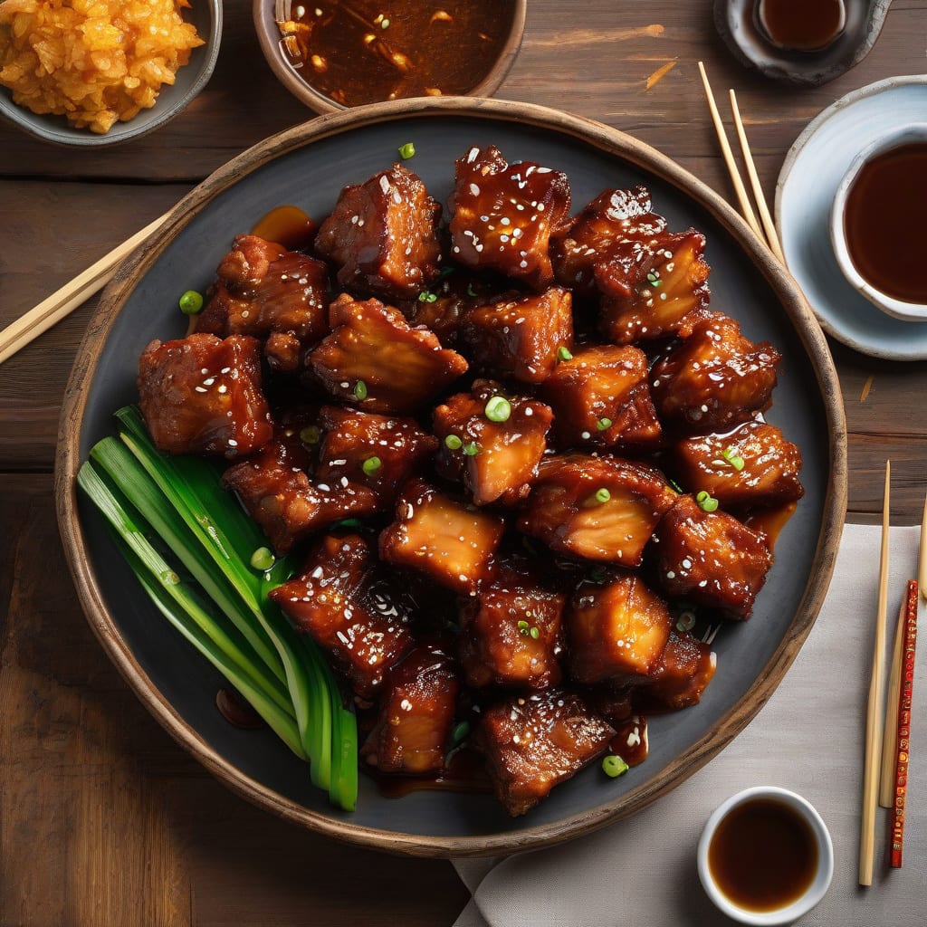 Complete general tso pork recipe overview image