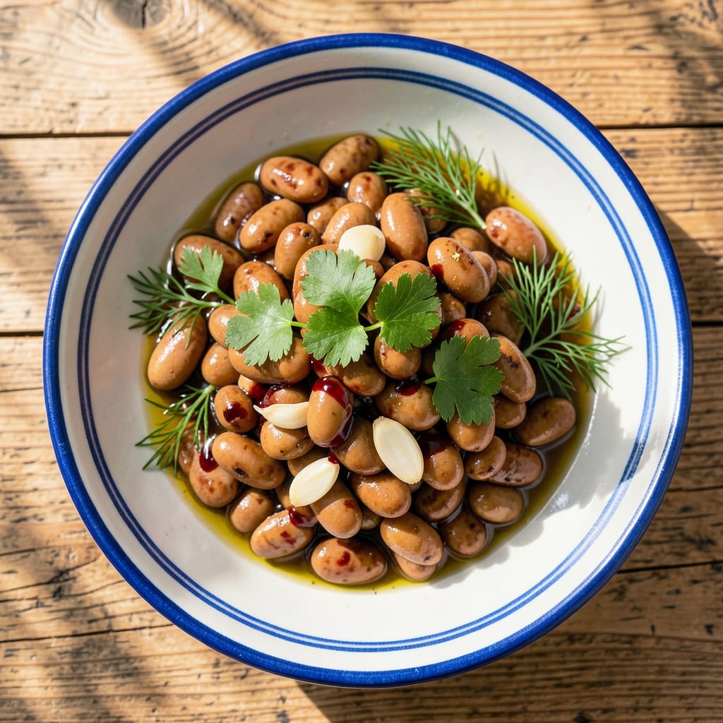 Gigante Beans in Vinaigrette Recipe: Mediterranean Brightness in Every Bite illustration with key details