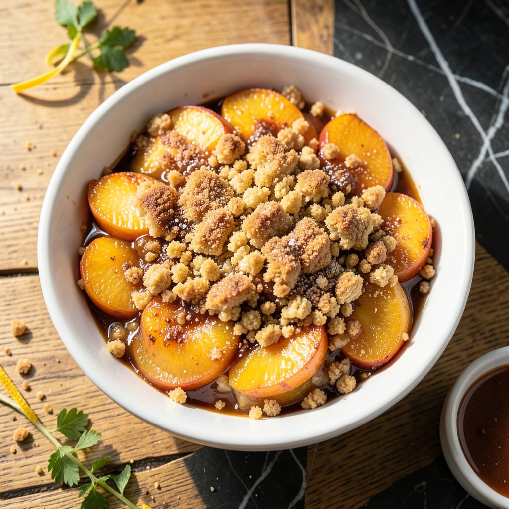 Comprehensive Golden Corral Peach Cobbler Recipe: Warm Spiced Peaches Under Buttery Biscuit Topping visual reference