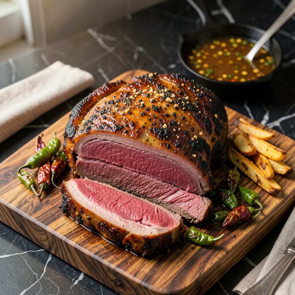 Complete Gordon Ramsay Brisket Recipe: 12 Hour Smoke for Buttery Tenderness overview image