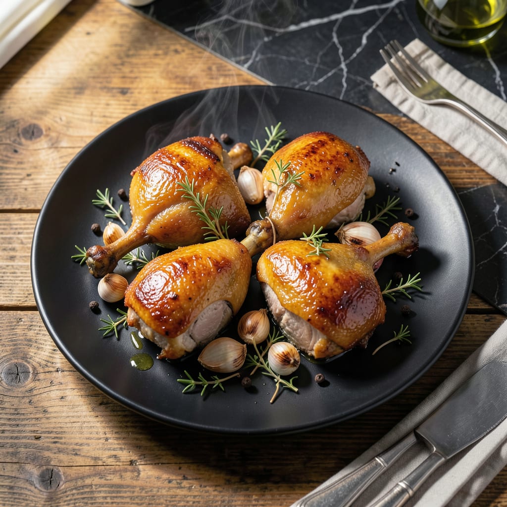 Visual representation of Gordon Ramsay Duck Confit Recipe: Crispy Skin and Rich French Tradition